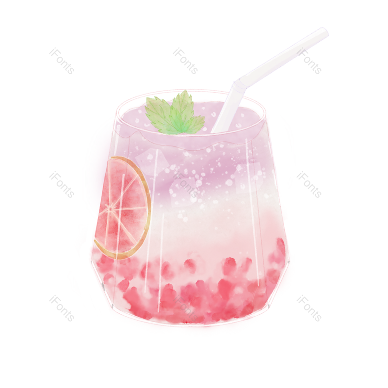 夏至图片,夏天元素,果汁PNG,奶茶免抠素材